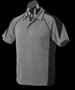 Kids' Premier Polo - 10, Ashe/Black