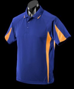 Men's Eureka Polo - 5XL, Royal/Gold/Ashe