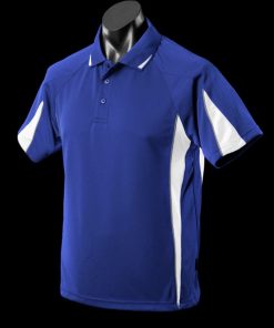 Men's Eureka Polo - S, Royal/White/Ashe
