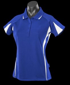 Women's Eureka Polo - 8, Royal/White/Ashe