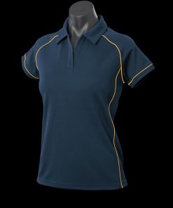 Women's Endeavour Polo - 8, Navy/Gold