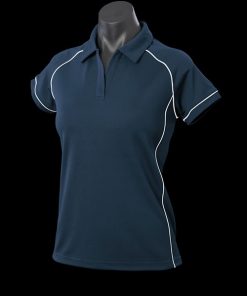 Women's Endeavour Polo - 8, Navy/White