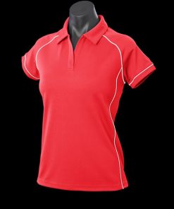 Women's Endeavour Polo - 20, Red/White