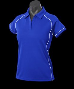 Women's Endeavour Polo - 12, Royal/White