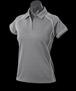 Women's Endeavour Polo - 8, Silver/White