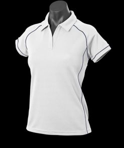 Women's Endeavour Polo - 12, White/Navy
