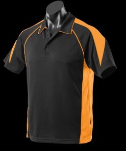 Kids' Premier Polo - 10, Black/Gold