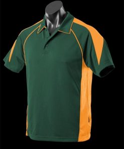 Kids' Premier Polo - 10, Bottle Green/Gold