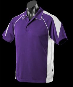 Kids' Premier Polo - 16, Purple/White