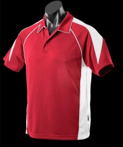 Kids' Premier Polo - 6, Red/White
