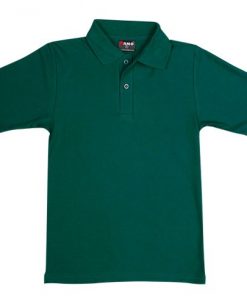 Kids' School Polo - 10, Bottle Green